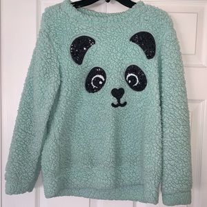 Girl’s Panda Fleece Sweatshirt